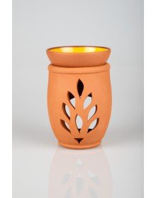 Flower of Life Handmade Pottery Censer Incense Burner
