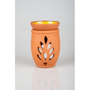 Flower of Life Handmade Pottery Censer Incense Burner