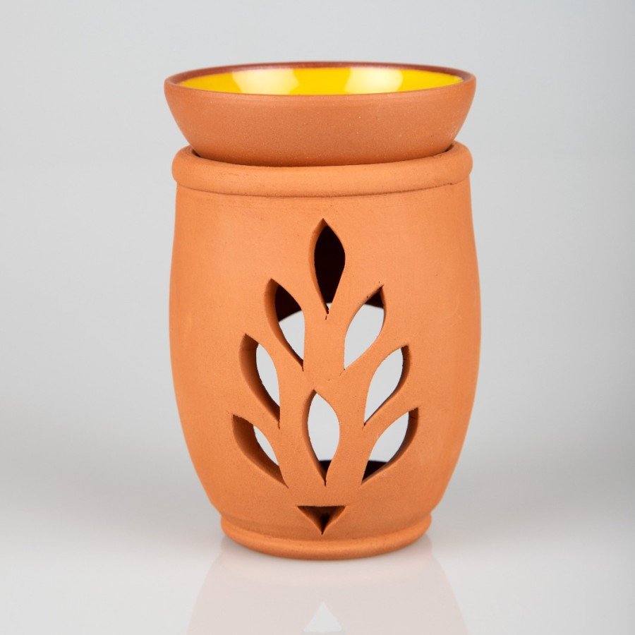Flower of Life Handmade Pottery Censer Incense Burner Flower of Life Handmade Pottery Censer Incense Burner