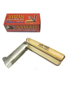 Yatağan Double Walnut Grafting Pocket Knife - Wooden Handle