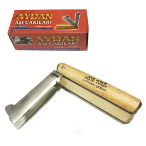 Yatağan Double Walnut Grafting Pocket Knife - Wooden Handle