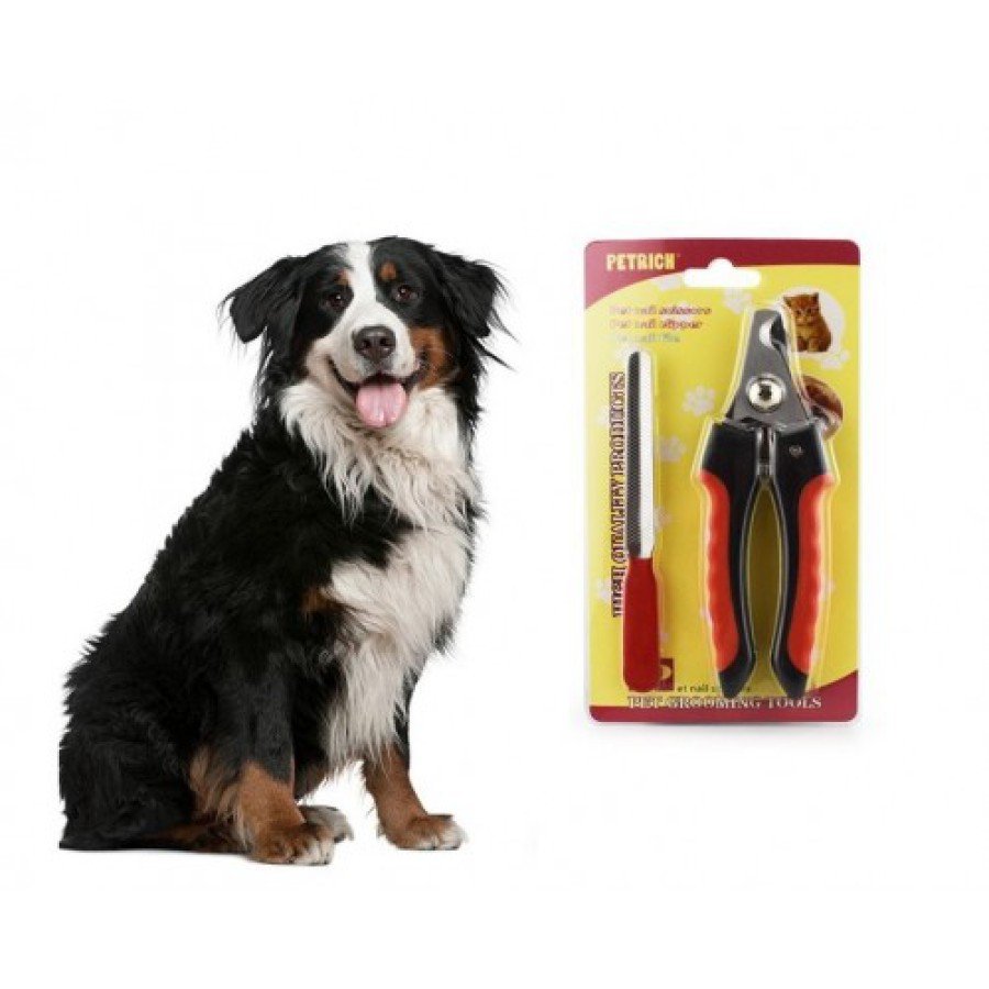 Spring Pet Nail Clipper - Set with Stainless Steel File