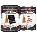 Blackboard Double Sided Stand Magnet Blackboard Set 110 x 60