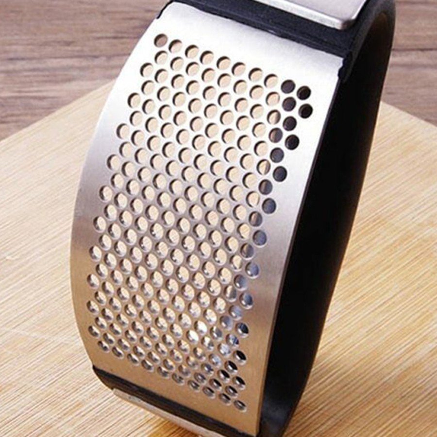 New Garlic Crusher Stainless Steel Garlic Press