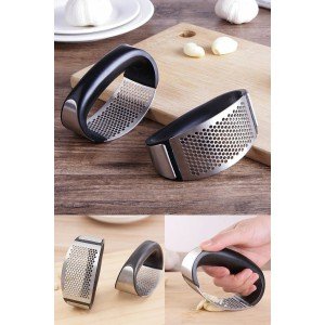 New Garlic Crusher Stainless Steel Garlic Press