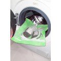 Green - Zippered - Delicate Laundry Slippers Shoes Washing Net Large Size