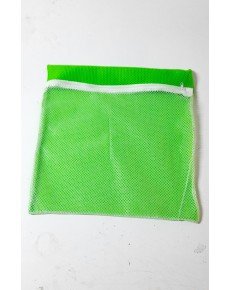 Green - Zippered - Delicate Laundry Slippers Shoes Washing Net Large Size