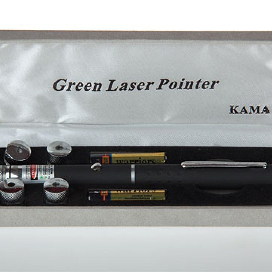 Green Laser Pointer 100 mW 15 Km Effective (5 Heads)