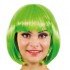 Green Party Wig Short Blunt Hair