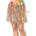 Colorful Tasseled Hawaiian Luau Hula Skirt 40 cm, Compatible with Adults and Children