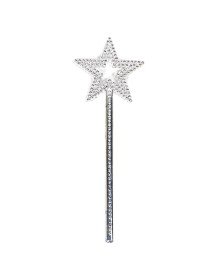 Star Model Fairy Wand Angel Wand Princess Wand Metallized Silver Color