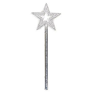 Star Model Fairy Wand Angel Wand Princess Wand Metallized Silver Color