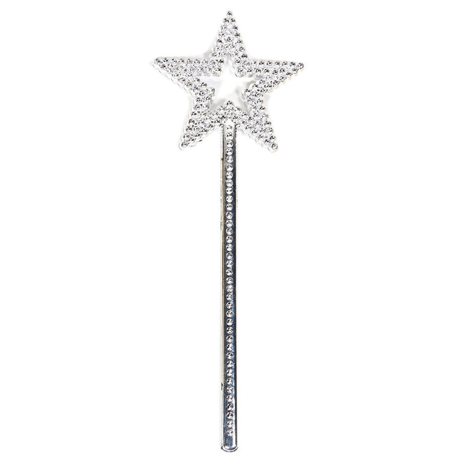 Star Model Fairy Wand Angel Wand Princess Wand Metallized Silver Color