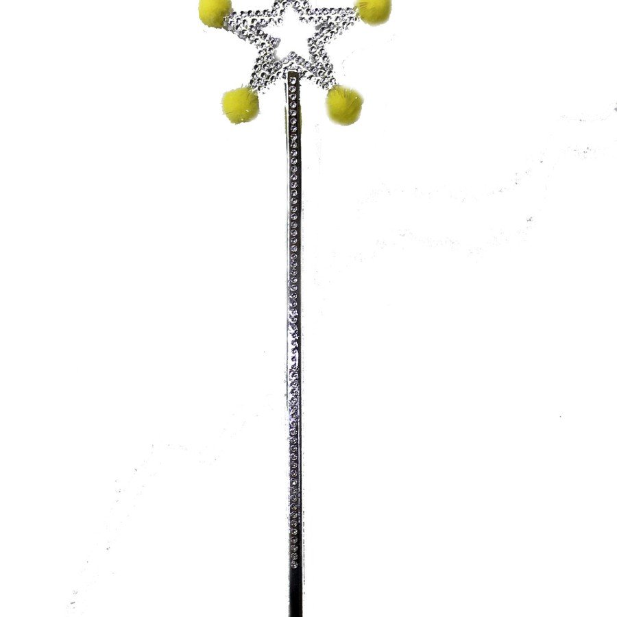 Star Fairy Wand Magic Wand with Yellow Pompom Star Fairy Wand Magic Wand with Yellow Pompom