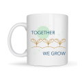 Together We Grow Designed Porcelain Cup Model 38 – Love Themed Special Gift Cup