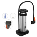 High Pressure Aluminum Silver Color Ball Bicycle Portable Air Foot Pump