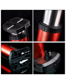High Pressure Aluminum Silver Color Ball Bicycle Portable Air Foot Pump