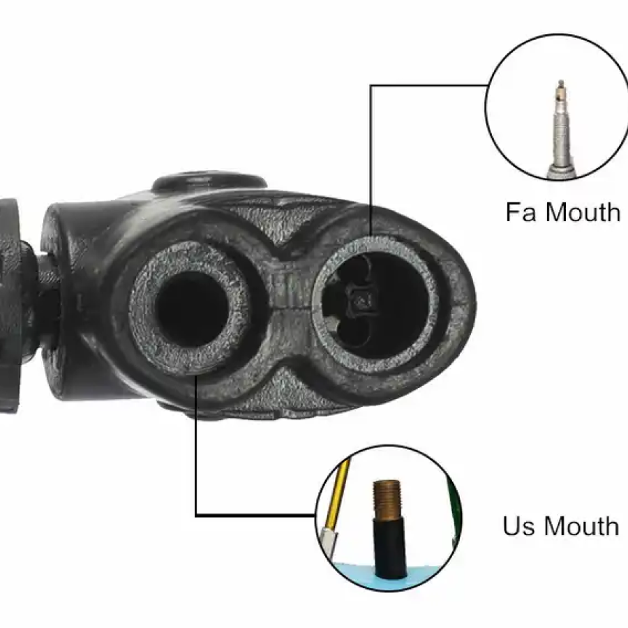 High Pressure Aluminum Silver Color Ball Bicycle Portable Air Foot Pump