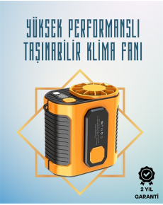 High Speed ​​Mini Air Conditioner Fan – 11 m/s Wind Power, 100 Speed ​​Settings