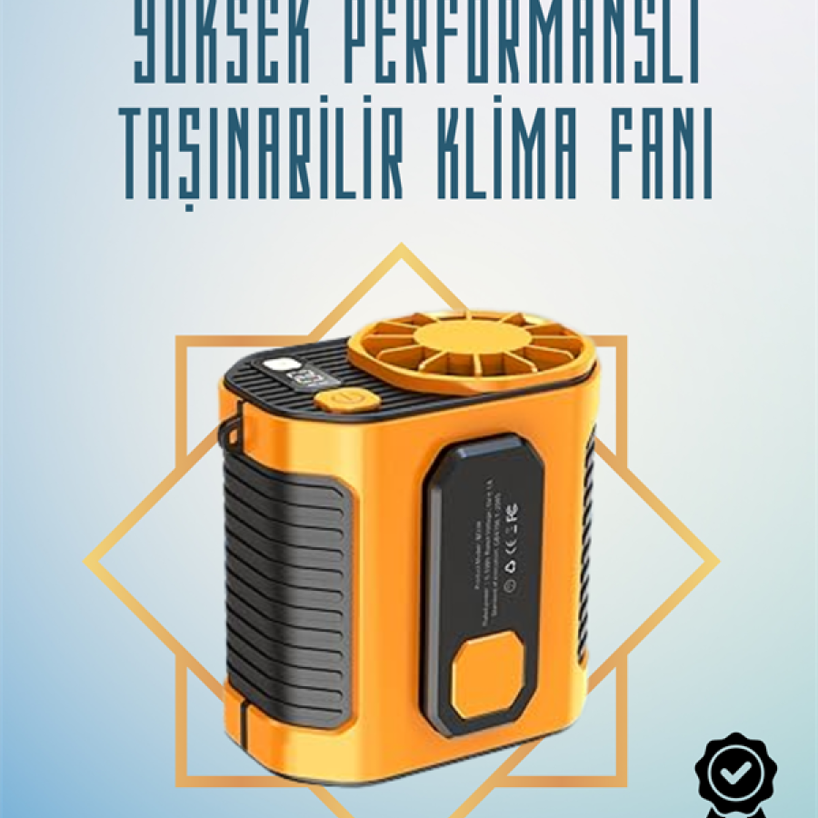 High Speed Mini Air Conditioner Fan – 11 m/s Wind Power, 100 Speed Settings High Speed Mini Air Conditioner Fan – 11 m/s Wind Power, 100 Speed Settings