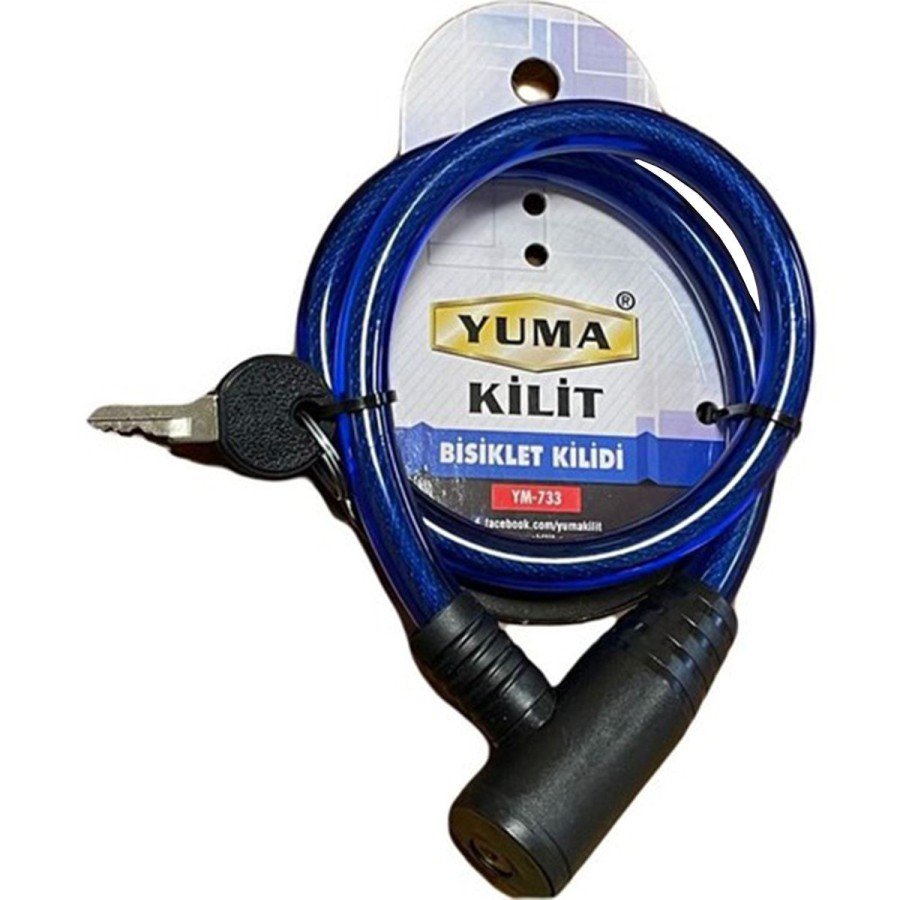 Yuma YM-733 Blue 65 cm Bicycle Lock Yuma YM-733 Blue 65 cm Bicycle Lock