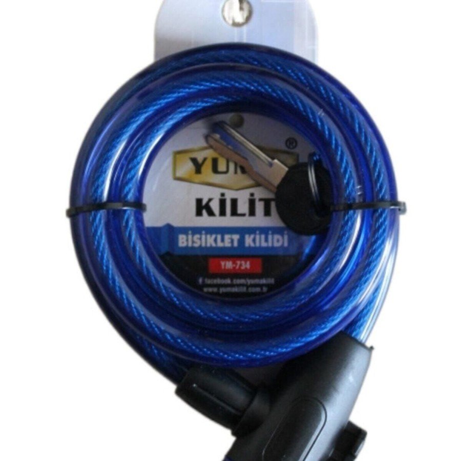 Yuma YM- 734 150cm Blue Bicycle Lock Yuma YM- 734 150cm Blue Bicycle Lock