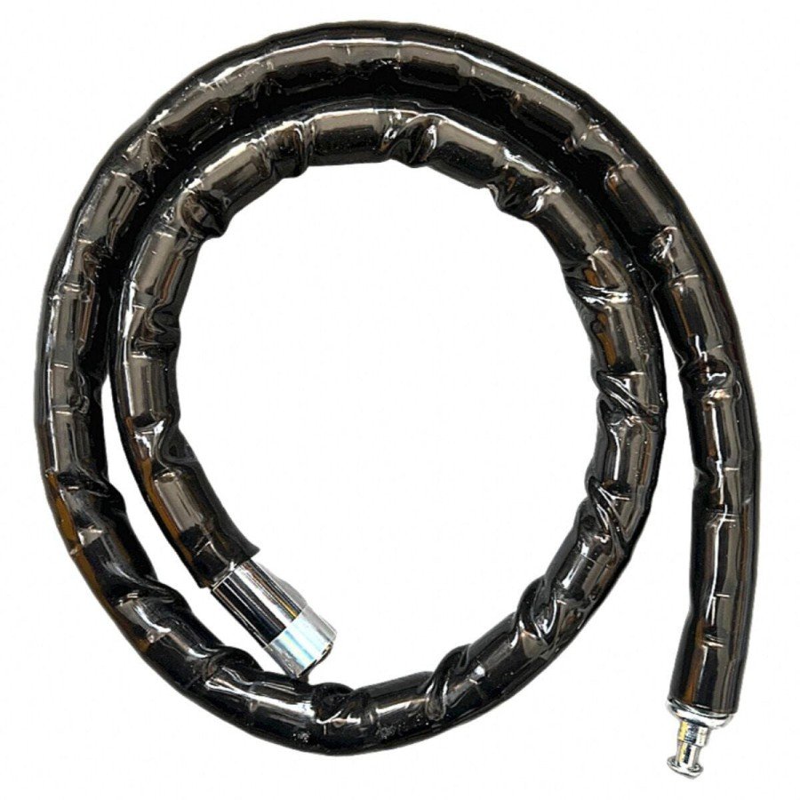 Yuma YM-752 Motorcycle Lock with Key and Bellows Black (Length: 120cm-diameter: 22mm)