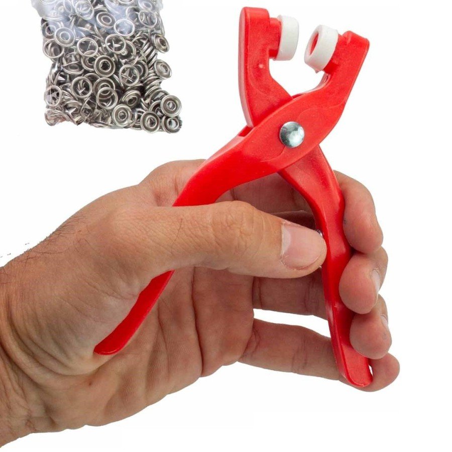 Round Ring Eyelet Pliers 9.5 Mm - Baby Clothes Snap Fastener Mounting Set 100 Pieces