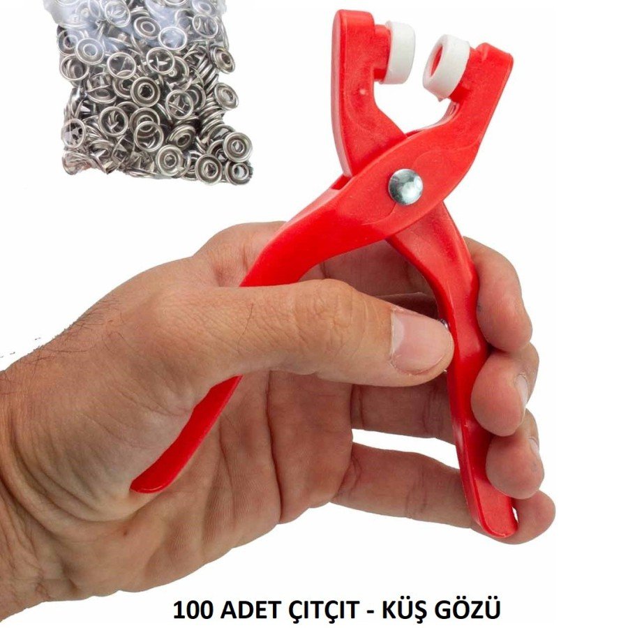 Round Ring Eyelet Pliers 9.5 Mm - Baby Clothes Snap Fastener Mounting Set 100 Pieces
