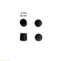 Round Profile External Plug 25 mm 4 Pieces Round Profile External Plug 25 mm 4 Pieces