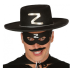 Adult Zorro Hat and Zorro Mask with Z Logo