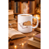 Porcelain Mug with Book Reading Capybara Design MODEL 99 – Cute Design for Enjoying Warm Coffee