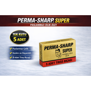Perma-Sharp Super Stainless Steel Razor 5 in 1 Box