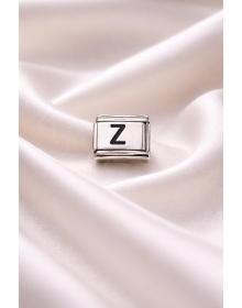 Nomination Bracelet Compatible Letter Z Charm – Stainless Steel Letter Module – Personalized Bracelet Accessory