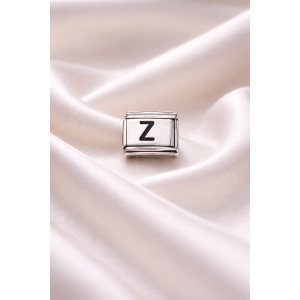 Nomination Bracelet Compatible Letter Z Charm – Stainless Steel Letter Module – Personalized Bracelet Accessory