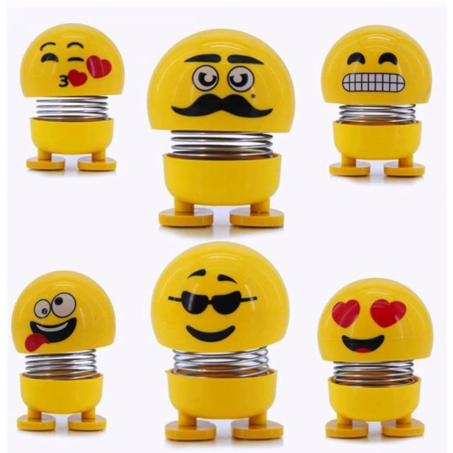 Bouncy Heads Cute Head Shaking Emoji Crazy Heads