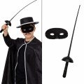 Zorro Costume Plastic Accessory Set – Mask and Sword (67 cm)