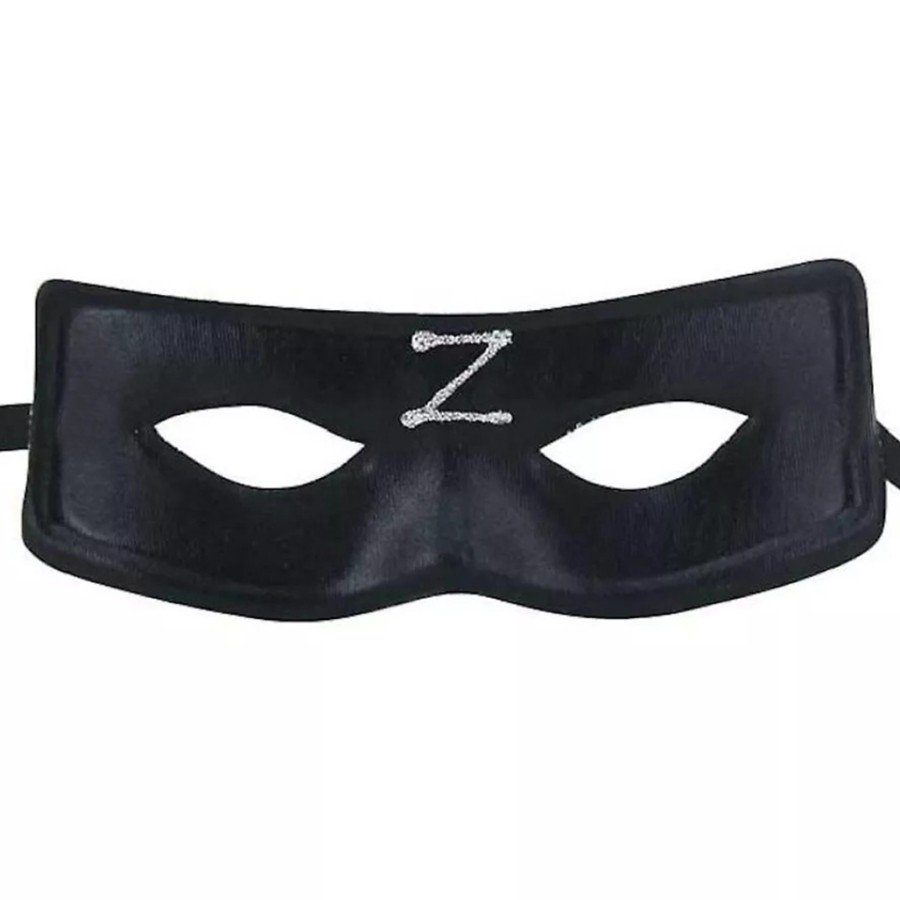 Zorro Mask with Elastic Z Print on the Back