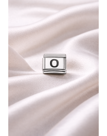 Nomination Compatible Letter O Charm | Steel Bracelet Accessory | Personalized Letter Module | Minimal & Elegant