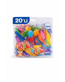 Colorful Atom Balloon Punch Balloon Rubber String Party Balloon 20 PCS