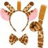 Giraffe Costume Accessory Set 3-Piece - Crown Bow Tie Tail