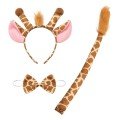 Giraffe Costume Accessory Set 3-Piece - Crown Bow Tie Tail Giraffe Costume Accessory Set 3-Piece - Crown Bow Tie Tail