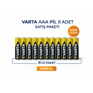 Varta AAA Thin Pen Battery 1.5V Super Heavy Duty R03 Zinc Carbon 2 Pack of 4 Varta AAA Thin Pen Battery 1.5V Super Heavy Duty R03 Zinc Carbon 2 Pack of 4