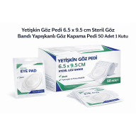 Adult Eye Pad 6.5 x 9.5 cm Sterile Eye Tape Adhesive Eye Cover Pad 50 Pieces 1 Box