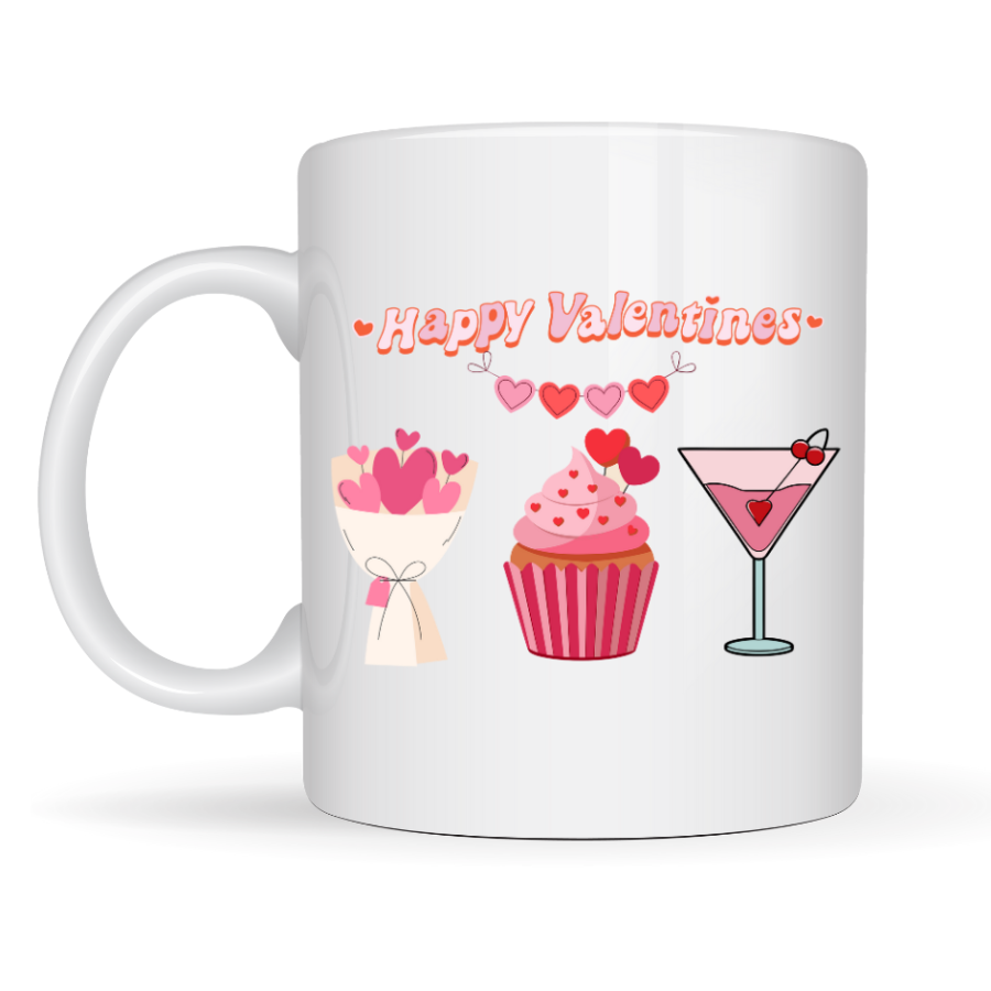 Happy Valentines Mug – Model 6 Valentine s Day Special Design Porcelain Mug